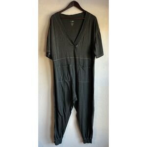 Natural Life Charlie Jumpsuit S Charcoal Gray Oversized Slouchy Relaxed Baggy
